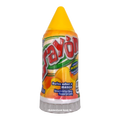 California Leaf Crayon de gel líquido sabor mango en envase giratorio amarillo con diseño frutal tropical