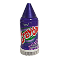 Dulce en gel líquido sabor uva California Leaf con empaque morado en forma de crayón