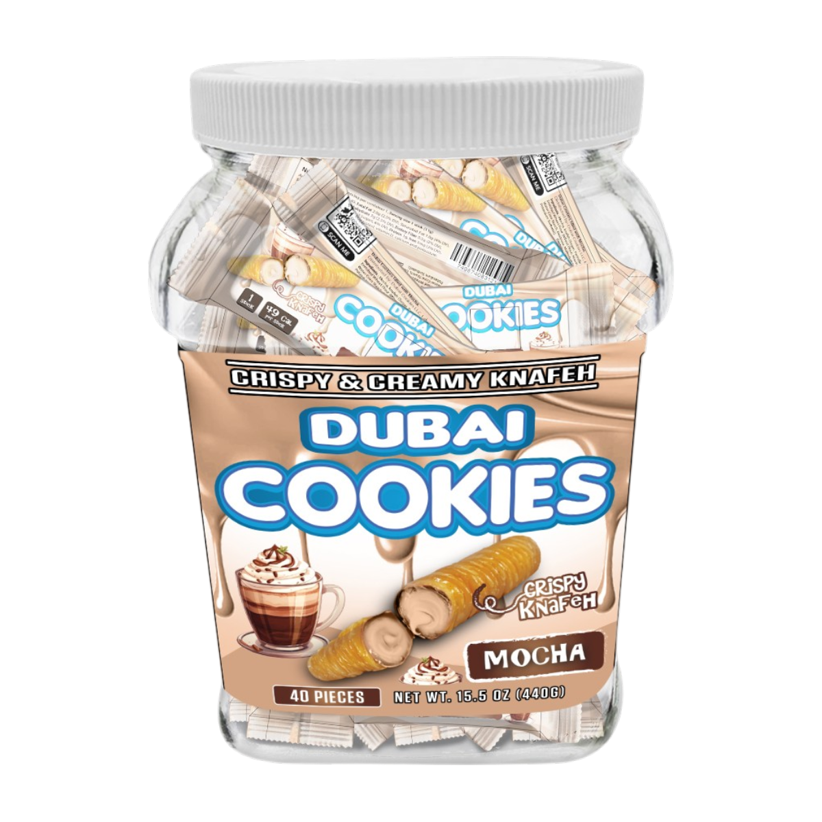 Dubai Cookies Crispy & Creamy Knafeh 1pz Snacks Mocha