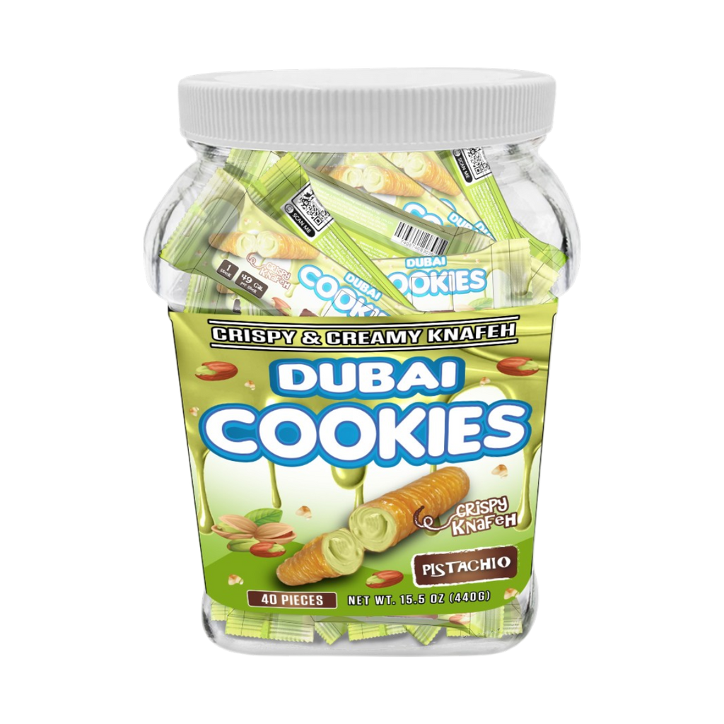 Dubai Cookies Crispy & Creamy Knafeh 1pz Snacks Pistachio