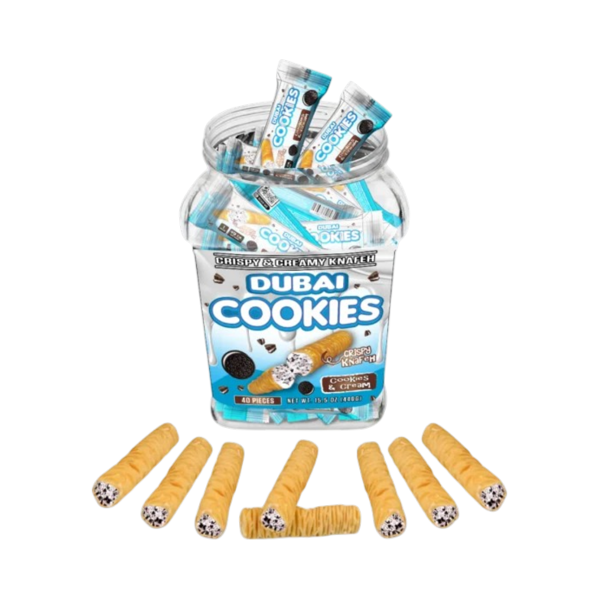 Dubai Cookies Crispy & Creamy Knafeh 1pz Snacks Cookies & Cream