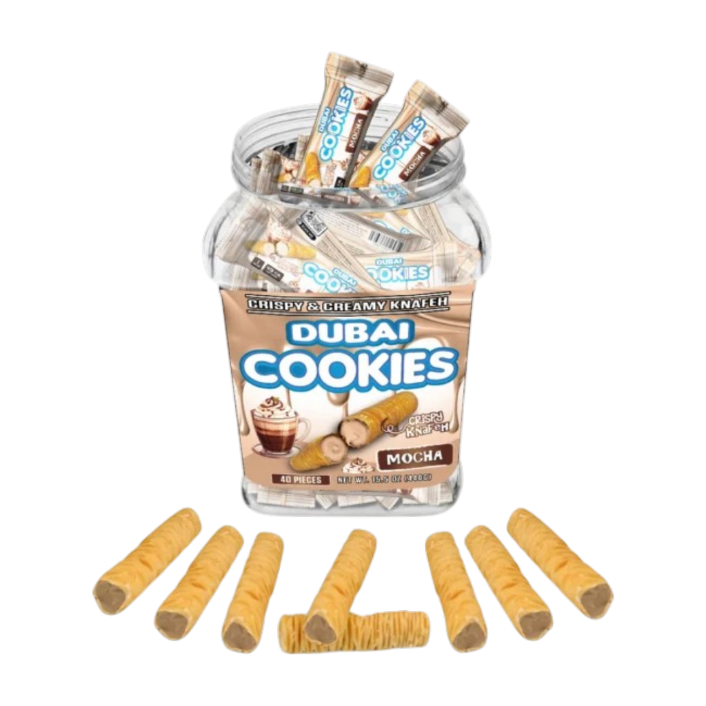 Dubai Cookies Crispy & Creamy Knafeh 1pz Snacks Mocha