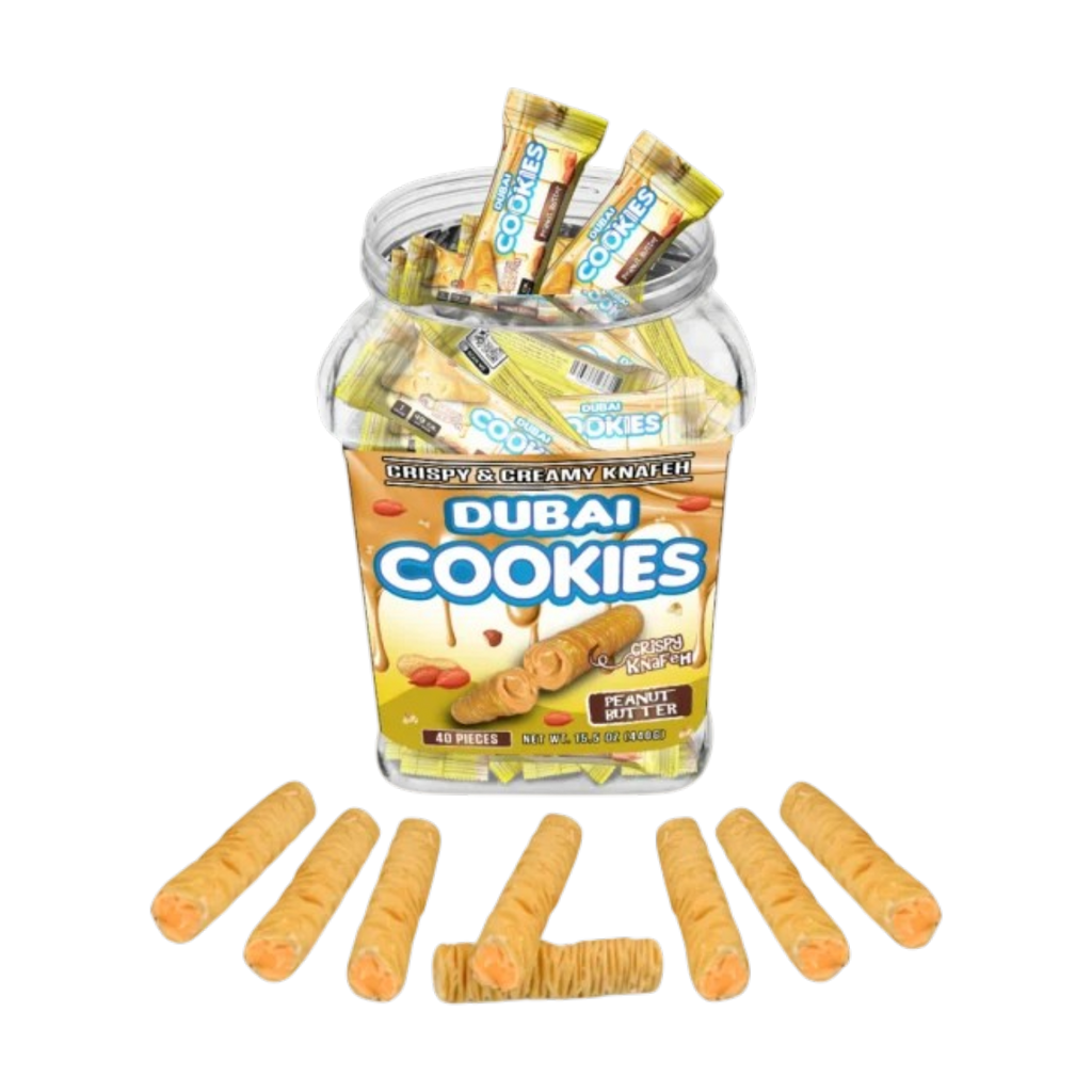 Dubai Cookies Crispy & Creamy Knafeh 1pz Snacks Peanut Butter