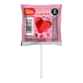 Paleta de caramelo California Leaf Vero Cupido en forma de corazón color rojo con sabor a fresa y cereza